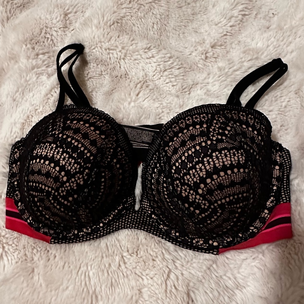 NIP Victoria's Secret Very Sexy Multiway/Multioptions Crush Black Lace Bra 34C